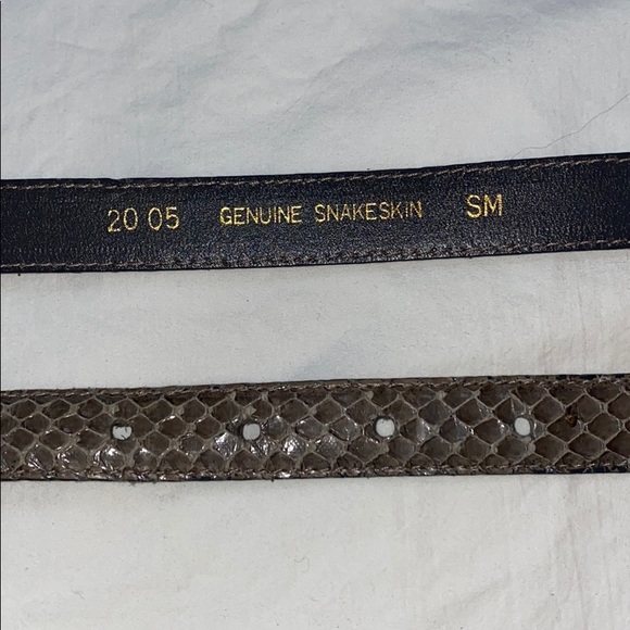 Genuine snakeskin belt - vintage - Picture 5 of 9